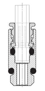 Пример монтажа пневматической трубки в быстроразъемный фитинг Camozzi серии 6000