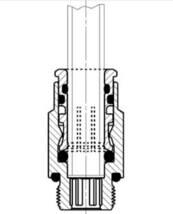Пример монтажа пневматической трубки в быстроразъемный фитинг Camozzi серии 8000